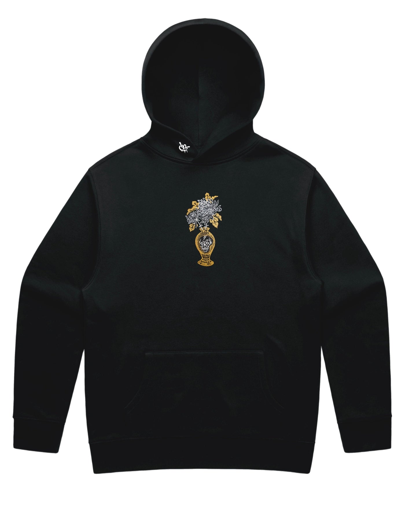 Mid weight embroidered hoodie by dark as day apparel